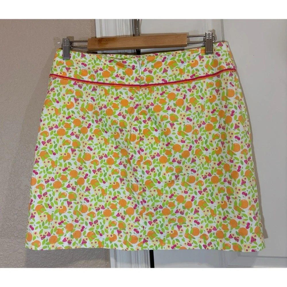 Lilly Pulitzer Sidra Skirt Fruit Prints Size 12 Lined - Picture 2 of 7